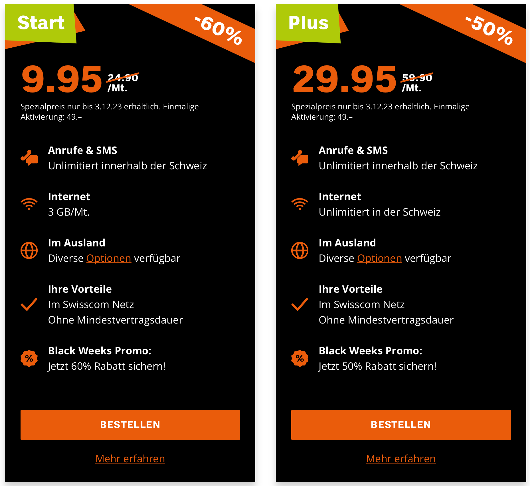 Coop Mobile Handy Abo Black Friday Promo 2023